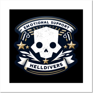 emotional support helldivers Posters and Art